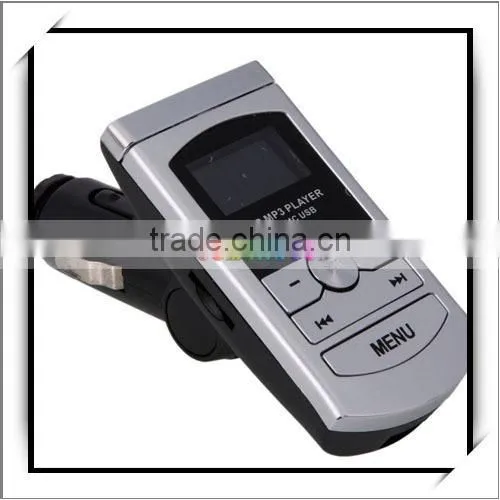 A300 1.0" LCD Hands-free Car audio mini MP3 Player FM Transmitter Silver