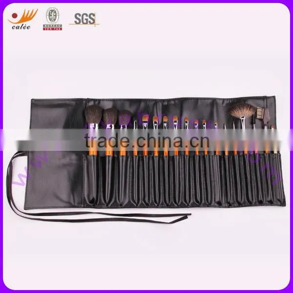 18 pcs Cosmetic Brush Set with Natural Hair and Synthetic Hair