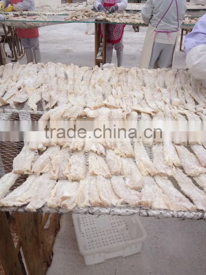 Salted dried alaska pollock fillet fish seafood
