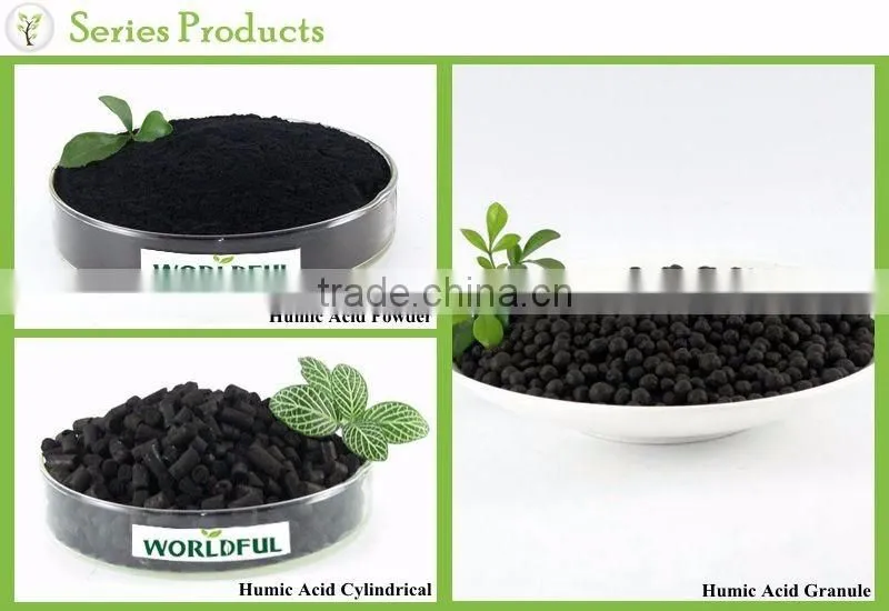 Environmental high concentrated humic acid powder fertilizer from leonardite