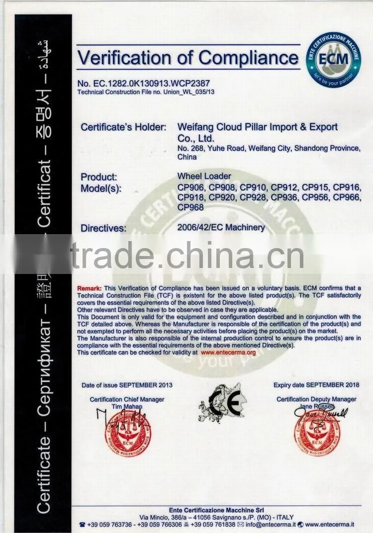 China cheap backhoe machine