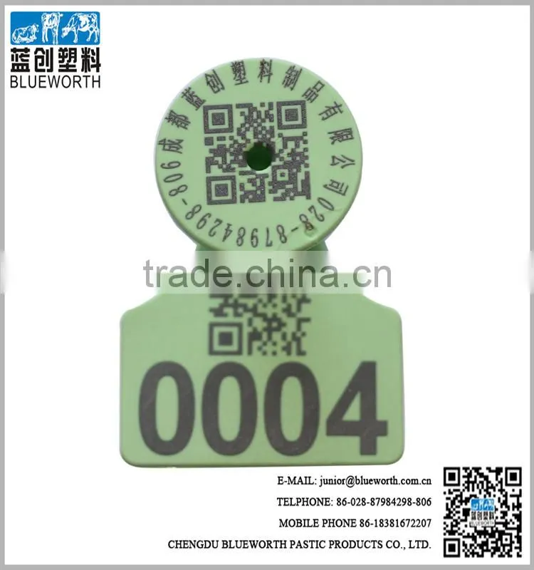 Blueworth two piece small size ear tag for shore with 7 different colors
