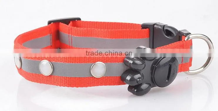 led dog safety collar leash adjustable lights collar for pet