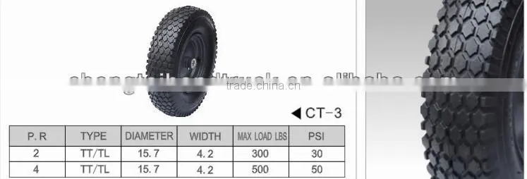 4.80/4.00-8 wheelbarrow tire tubeless pneumatic 16"garden lawn mower tractor wheel agricultural machines wheel