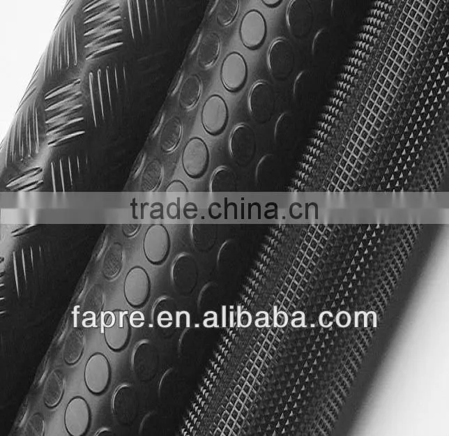 Black Anti-slip Checker Rubber Mats/ Sheet Rubber/Checker Rubber Sheet Flooring