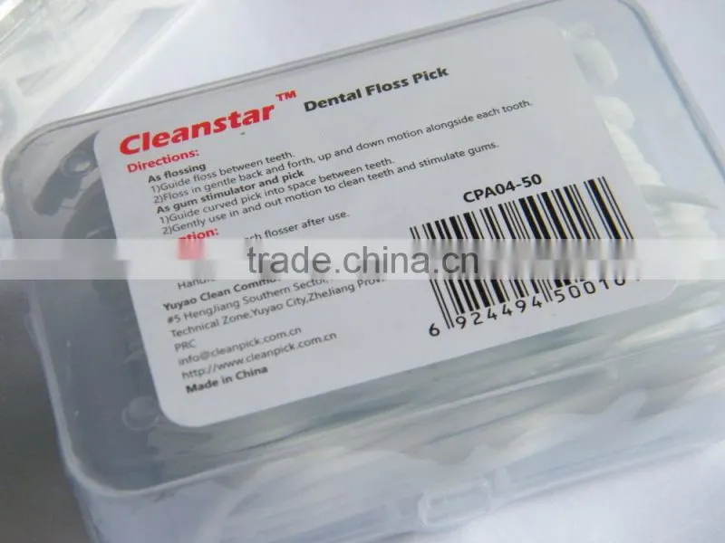 factory in China Bulk Y shape dental floss Pick