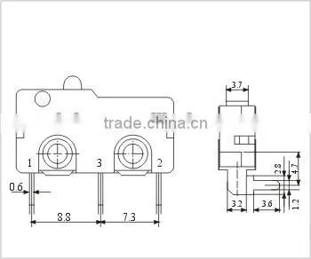 Electronic micro switch KW4-Z1R