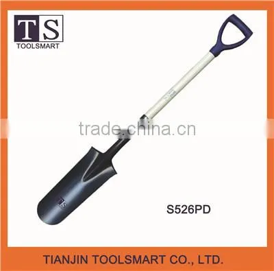 small garden shovel wiht wooden handle