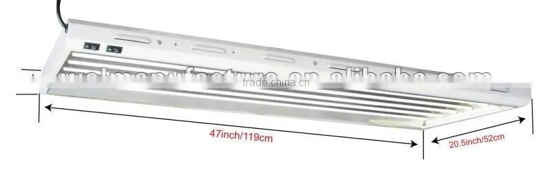 4 6 8 tubes T5 grow fixture light