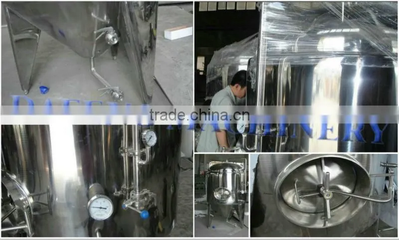 Stainless steel bright beer conditioning tank