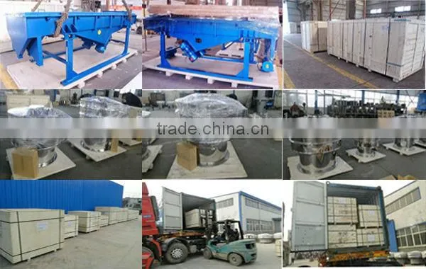 Rotary powder vibrating sifter for ceramic industry