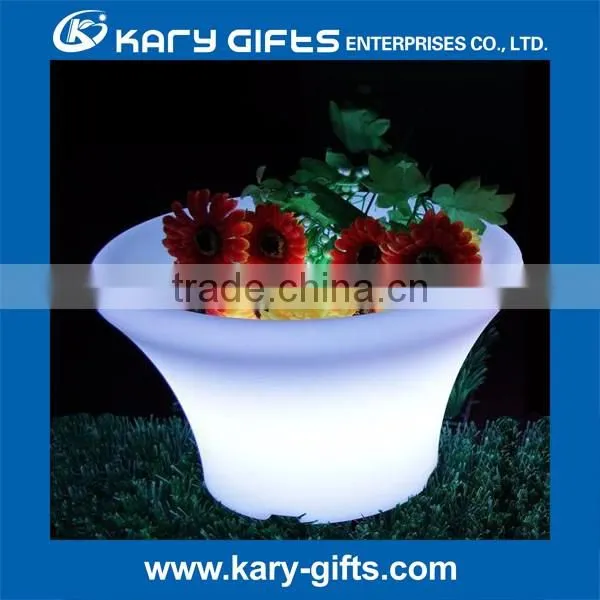 Plastic led light flower pot home & garden supplies fancy led fruit bowl