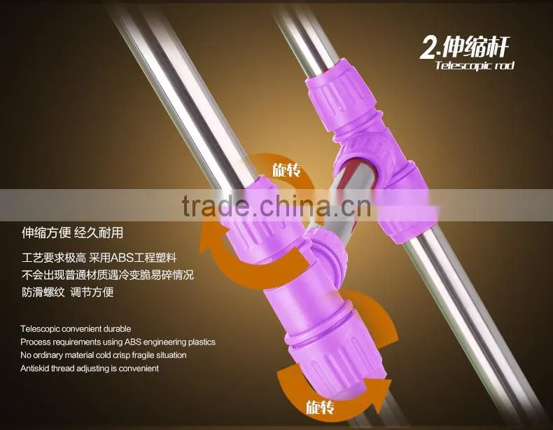 Telescopic double rols cloth dryer and rack with stoarage rack