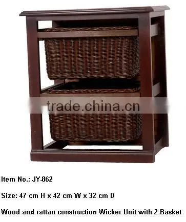 Linyi Tall Wicker drawer baskets for bathroom