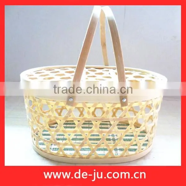Knit Handmade Natural Bamboo Halloween Baskets