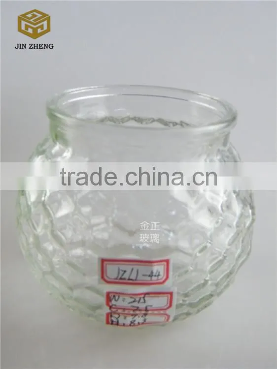 glass candle jar & clear glass candle holder without mouth