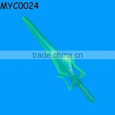 Resin chinese dragon with sword statue