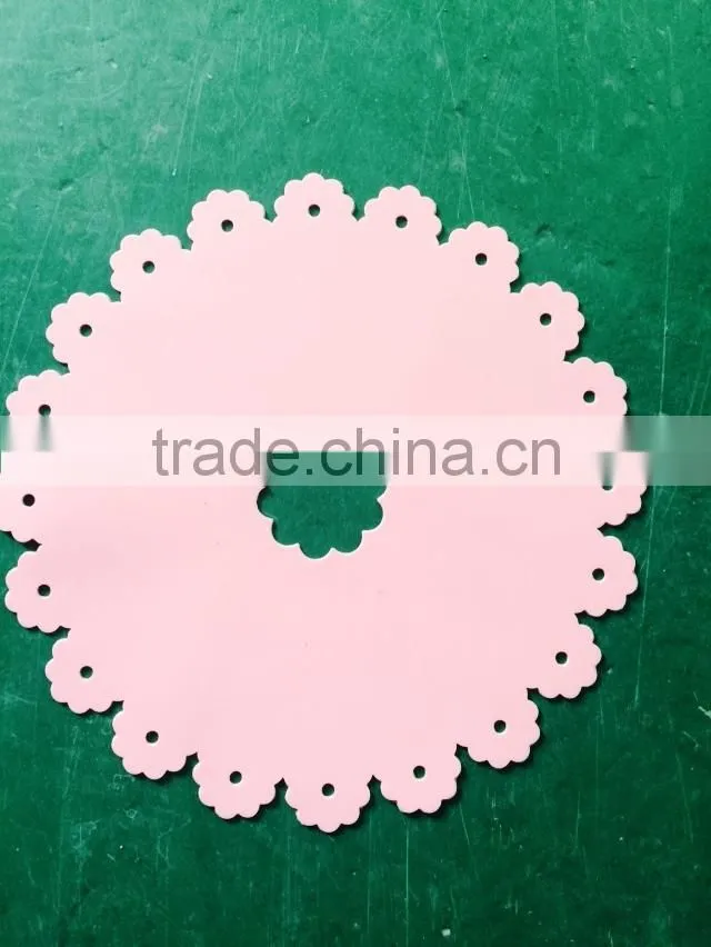 Waterproof high temperature circular lace silicone insulation pad / mat