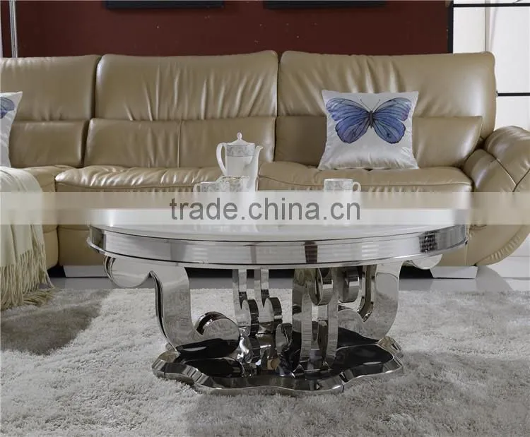 2014 New and elegant desgin round marble coffee table B1066