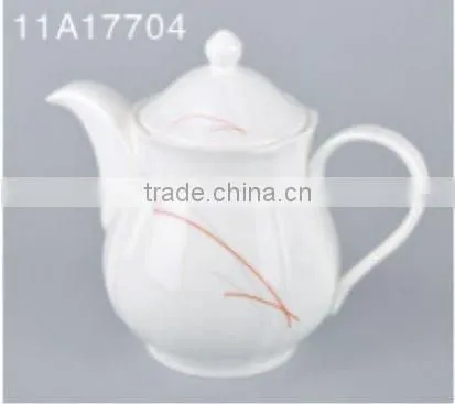 12PCS luxury hotel flower surface white ceramic dinnerware set
