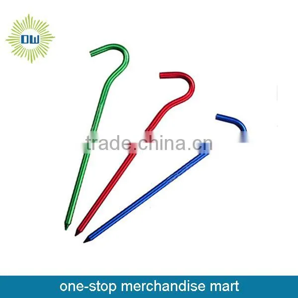 Colorful Metal Tent Pegs