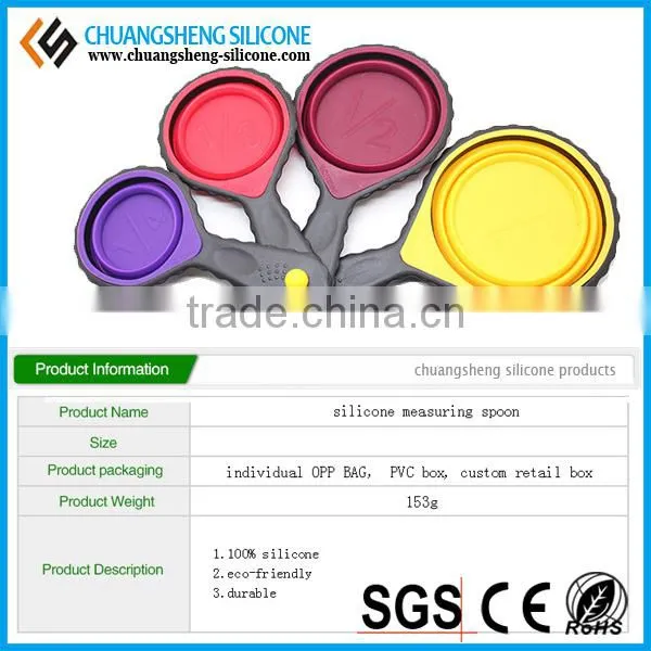 4pcs set FDA liquid and powder measure cup