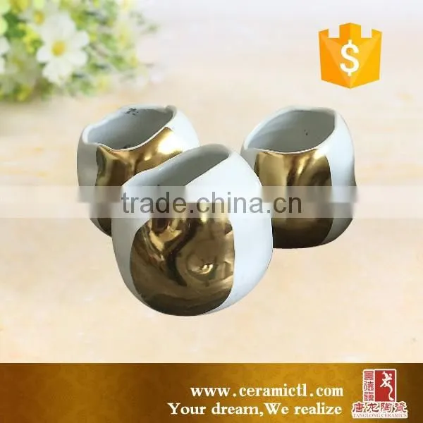 Wholesale three pieces set ceramic vase designs for home decoration