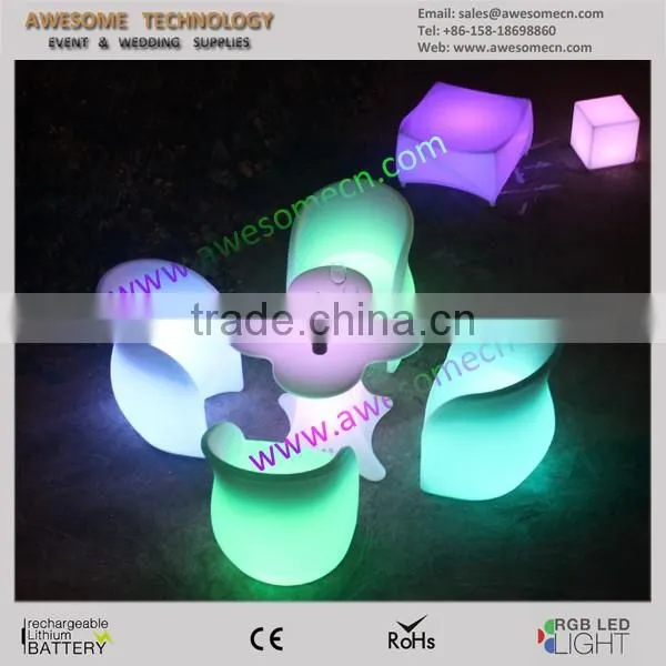 new event idear outdoor coloring plastic table chair for modern events (TP117)