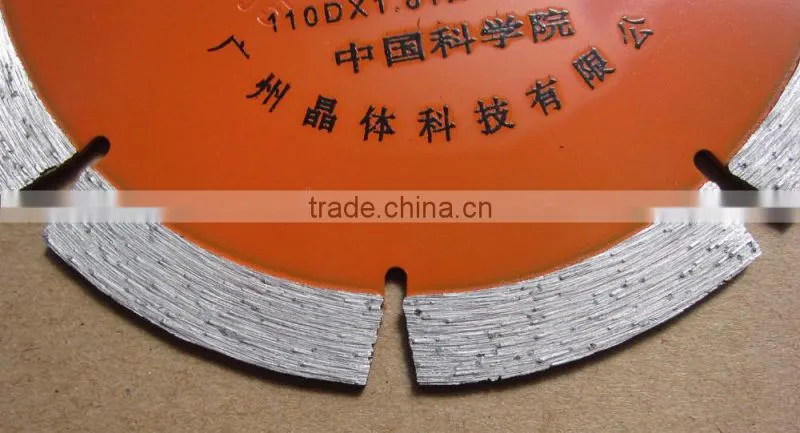 110mm Diamond Sintered Segment Saw Blade Granite Stone Cutting Blade