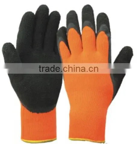 7gauge Terry latex coated gloves winter