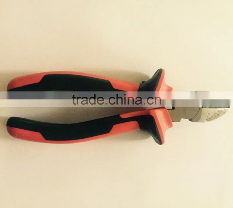 Diagonal Cutting plier with double color handle