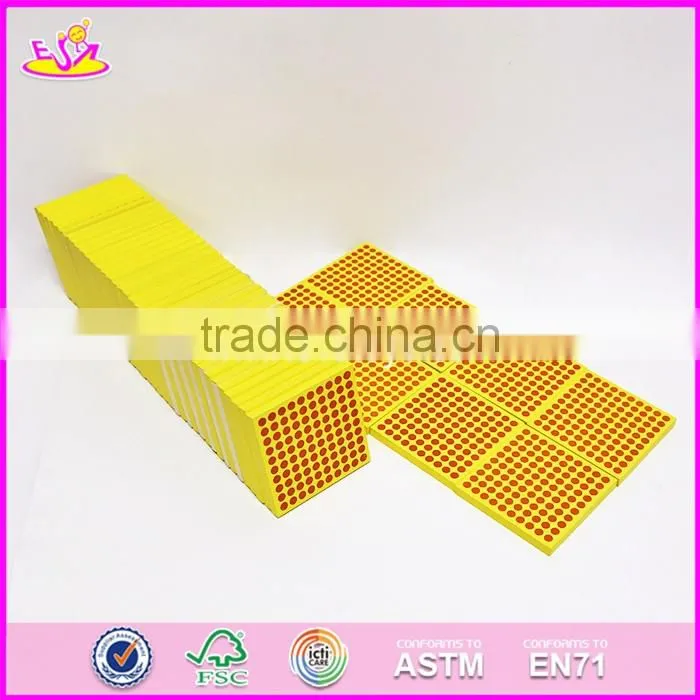 2017 New design children educational blocks box wooden best montessori toys W12F002