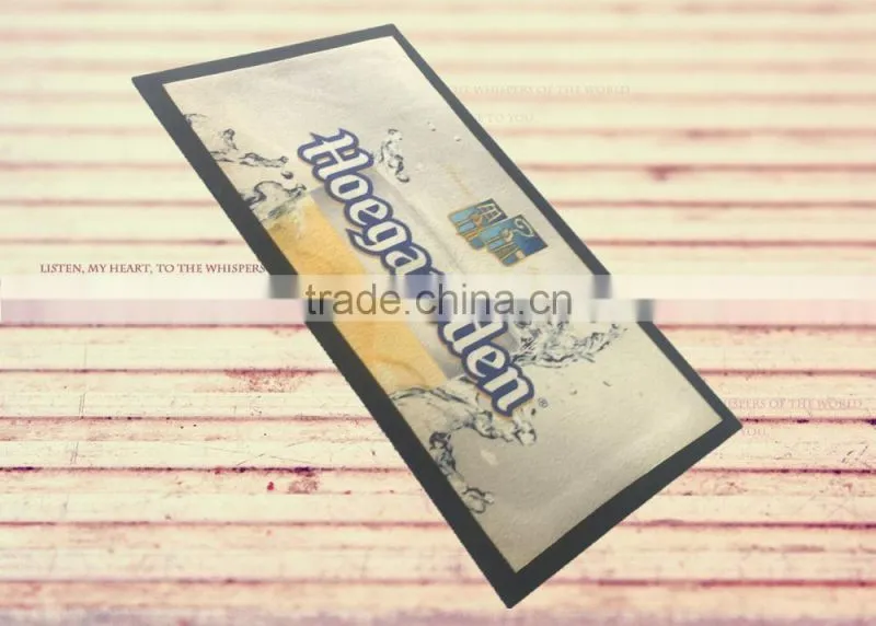 custom design rubber promotion bar mat