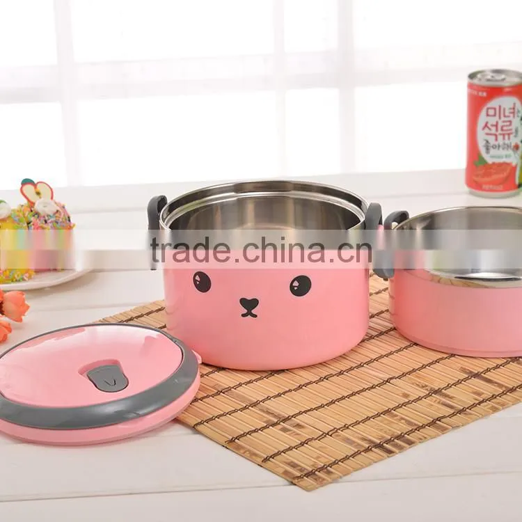 304 stainless steel insulated double lunch box