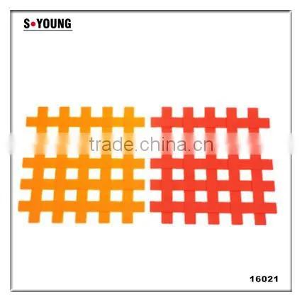 16021 heart shape silicone high temperature heat insulation mat kitchenwares silicone mat flexible silicone heating mat
