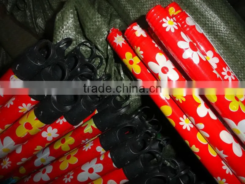 Short delivery day wooden handle for grass broom