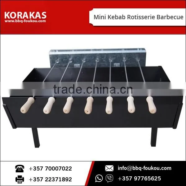 Hot Sale Powder Coated Easily Assembled Mini Kebab Rotisserie Barbecue