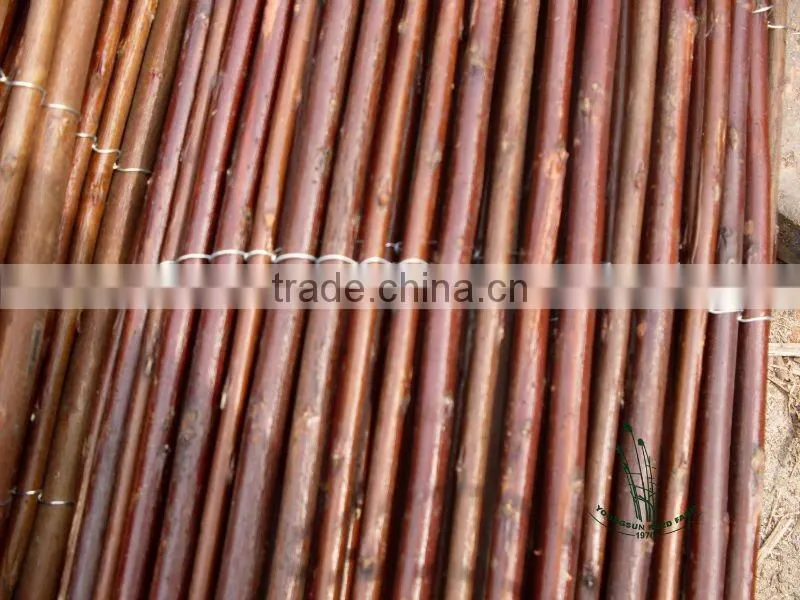 dark brown willow fencing