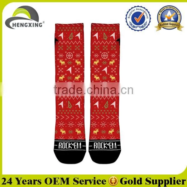 Wholesale custom digital print socks