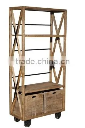 Retro Wooden Wardrobe
