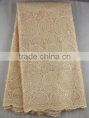 eyelet big heavy african cotton lace embroidery lace SL0303