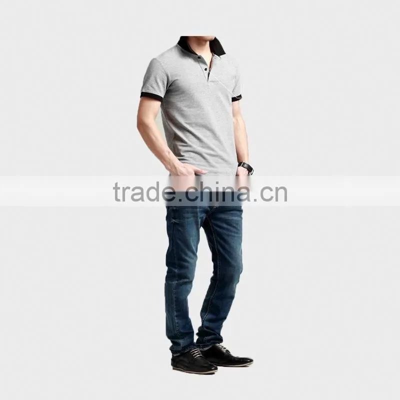 2015 China Supplier Summer Men's Jersey Polo Shirt