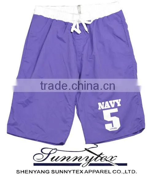 SUNNYTEX OEM 2015 microfiber swimwear trousers casual beach men short pants