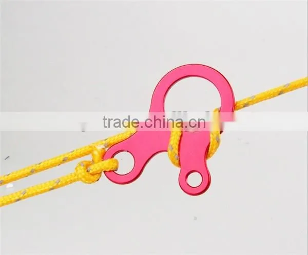 3 Hole EDC Survival Buckle Knotting Buckle Aluminum Alloy