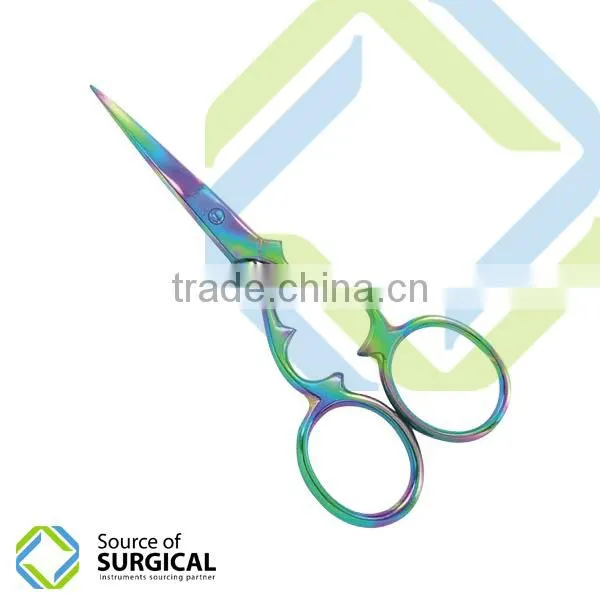 Manicure Pedicure Instruments Gold coated nail cuticle scissor B-NCS-39