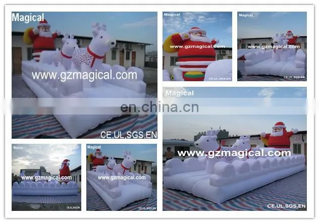 Red lovely warm inflatable christmas house