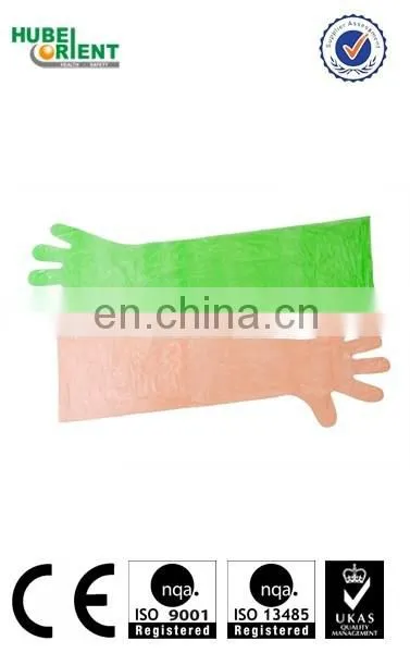 Disposable PE Long sleeve gloves plastic gloves