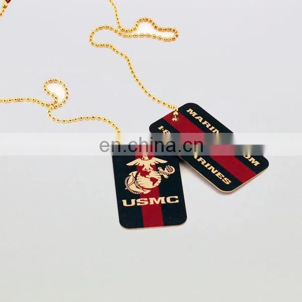custom colorful stainless steel dog tag adilia with bar code
