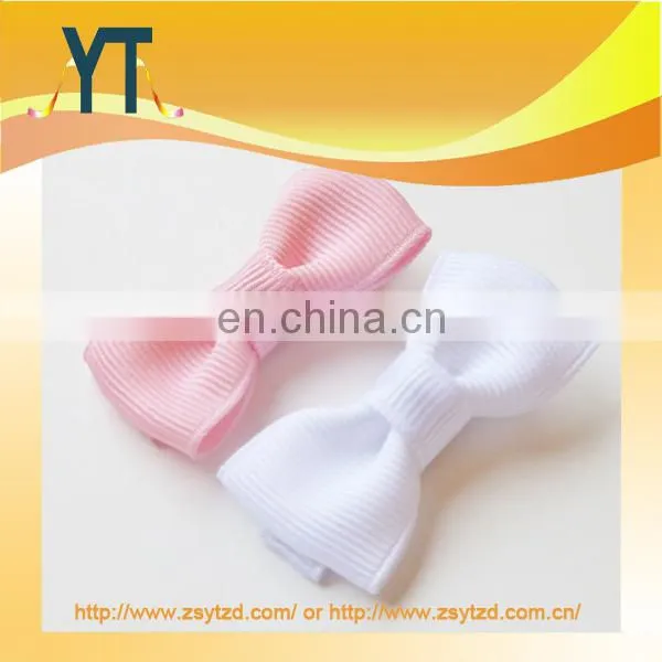 Pure Color hair bow/barrette/hair pin With Various Clip