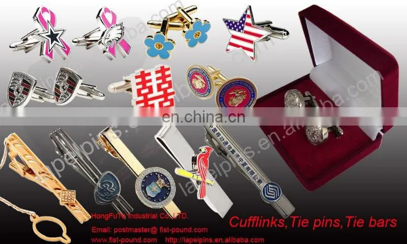 Cloisonne Stars Silver Cufflinks